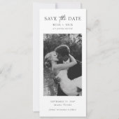 Romantic Elegant Modern Minimalist Bookmark Photo Save The Date (Voorkant)