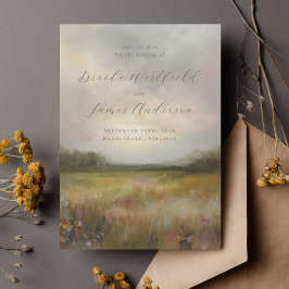 Romantic Elegant Non Photo Fall Wedding Save The Date