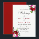 Romantic Elegant Red Pink Rose Wedding Uitnodiging<br><div class="desc">Romantic Elegant Red Pink Rose Wedding Invitation Modern Elegant Simple romantic bruiloft Red Rose,  Roze Rose,  Rood Floral Wedding,  Roze Floral Wedding Matching collectie in Niche en Nest store.</div>