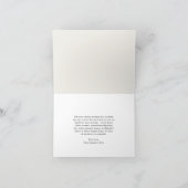 Romantic Elegant Spring Floral Blush Pink Wedding Bedankkaart (Binnen)