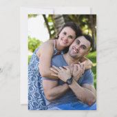 Romantic Elegant Two Photo Monogram Wedding Invit Kaart (Achterkant)