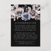 Romantic Elegant Waterverf Floral Wedding Informatiekaartje (Voorkant)