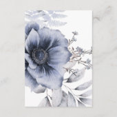 Romantic Elegant Waterverf Floral Wedding Informatiekaartje (Achterkant)