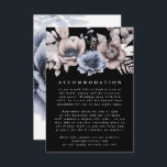 Romantic Elegant Waterverf Floral Wedding Informatiekaartje<br><div class="desc">Romantic Elegant Waterverf Floral Wedding Enclosure Card</div>