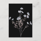 Romantic Elegant Waterverf Floral Wedding Informatiekaartje (Achterkant)