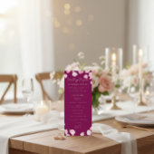 Romantic Elegant Wedding Ceremony Program Programmakaart