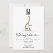 Romantic Elegant Wedding Kaart (Voorkant)