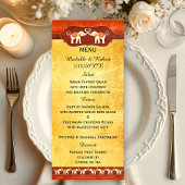 Romantic Elephants Wedding Menu