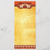 Romantic Elephants Wedding Menu (Achterkant)