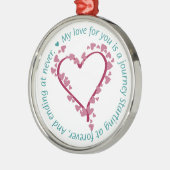 Romantic Eless Love Quote Ornament (Links)