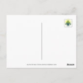 Romantic Embrace Dandelion Seed Briefkaart (Achterkant)