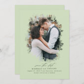 Romantic en Dreamweaver sparen de Foto van de Datu Save The Date (Voorkant / Achterkant)