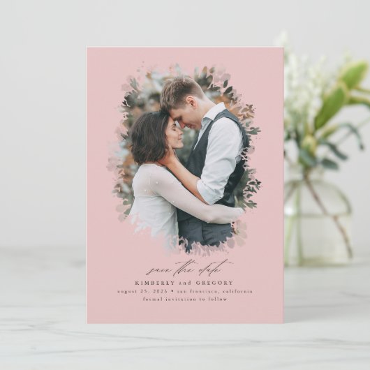 Romantic en Dreamweaver sparen de Foto van de Datu Save The Date (Staand voorkant)