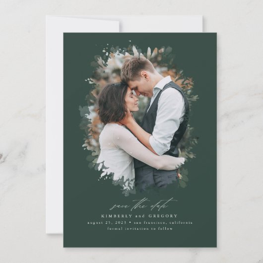 Romantic en Dreamweaver sparen de Foto van de Datu Save The Date (Voorkant)