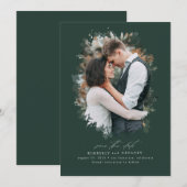 Romantic en Dreamweaver sparen de Foto van de Datu Save The Date (Voorkant / Achterkant)