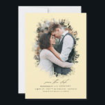 Romantic en Dreamweaver sparen de Foto van de Datu Save The Date<br><div class="desc">Droge zomersfoliën slaan de datumfotokaarten op</div>