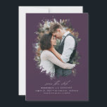Romantic en Dreamweaver sparen de Foto van de Datu Save The Date<br><div class="desc">Droge zomersfoliën slaan de datumfotokaarten op</div>