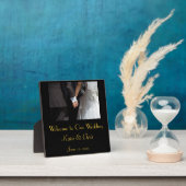 Romantic en Elegant Wedding Couple Holding Hands Fotoplaat (Insitu)