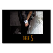 Romantic en Elegant Wedding Couple Holding Hands Kaart (Achterkant)