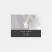 Romantic en Elegant Wedding Couple Holding Hands Post-it® Notes (Voorkant)
