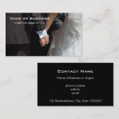 Romantic en Elegant Wedding Couple Holding Hands Visitekaartje (Voorkant / Achterkant)