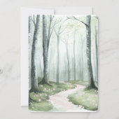Romantic Enchanted Forest Birthday Kaart (Achterkant)