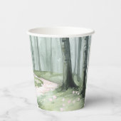 Romantic Enchanted Forest Birthday Papieren Bekers (Achterkant)