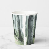 Romantic Enchanted Forest Birthday Papieren Bekers (Rechts)
