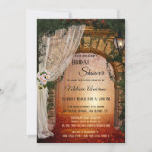 Romantic Enchanted Forest Bridal Shower Invitation Kaart (Voorkant)