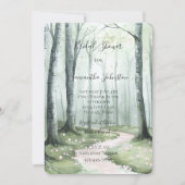 Romantic Enchanted Forest Bridal Shower Kaart (Voorkant)