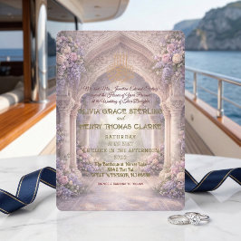 Romantic Enchanted Muslim Wedding Kaart