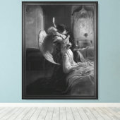Romantic Encounter van Mihaly von Zichy Canvas Afdruk (Insitu (Houten vloer))