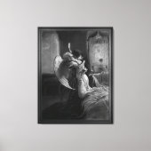 Romantic Encounter van Mihaly von Zichy Canvas Afdruk (Voorkant)