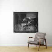 Romantic Encounter van Mihaly von Zichy Wandkleed (In Situ (horizontaal))