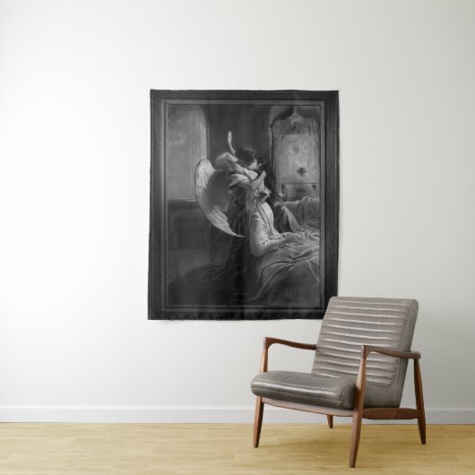 Romantic Encounter van Mihaly von Zichy Wandkleed (In situ)