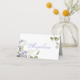 Romantic Eucalyptus & Lavender Weddenschap Plaatskaartje