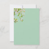 Romantic Eucalyptus Summer Weddenschap redt datum Save The Date (Achterkant)