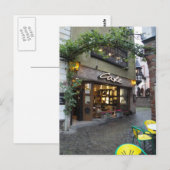 Romantic European Street Briefkaart (Voorkant / Achterkant)