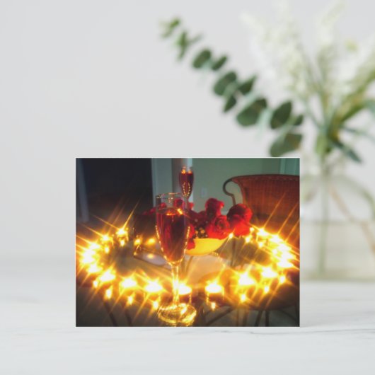 Romantic Evening Briefkaart (Staand voorkant)