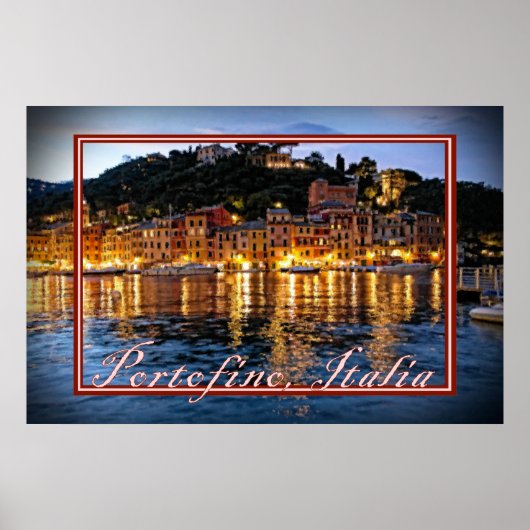 Romantic Evenings in Portofino, Italië Poster (Voorkant)