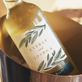 Romantic Evergreen Wijn Etiket