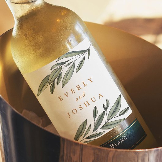 Romantic Evergreen Wijn Etiket