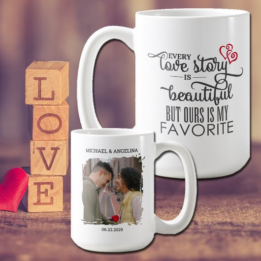 Romantic Every Love Story is Beautiful Koffiemok