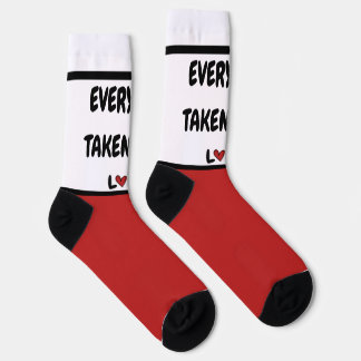 Romantic Every Step Taken With Love Red Hearts Cre Sokken