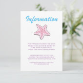 Romantic Fairy Tale Mermaid Informatiekaartje (Staand voorkant)