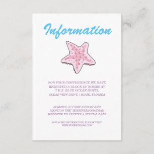 Romantic Fairy Tale Mermaid Informatiekaartje