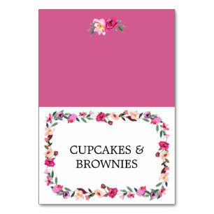 Romantic Fairytale Blossom Wreated Food Tent Kaart