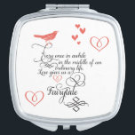 Romantic Fairytale bruiloft Gift Mirrored Compact Make-up Spiegeltje<br><div class="desc">Romantic Fairytale bruiloft Gift Mirrored Compact</div>