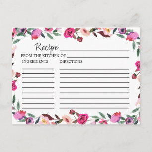 Romantic Fairytale Vrijgezellenfeest Recipe Kaarte Briefkaart