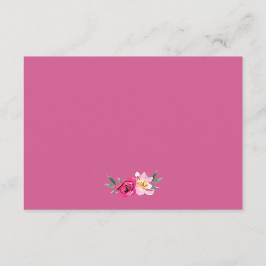 Romantic Fairytale Wreath Weddenschap Goed Informatiekaartje (Achterkant)